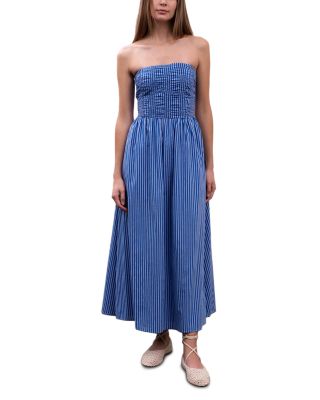 Moon River - Shirred Poplin Maxi Dress