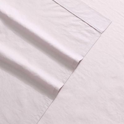 Washed Percale Cotton 4 Piece Sheet Set, King
