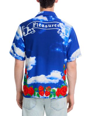 White Horse Regular Fit Printed Camp Shirt  