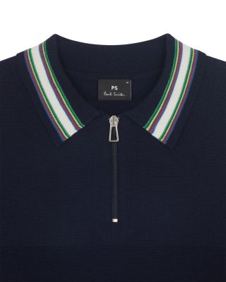 Wool Blend Polo Sweater