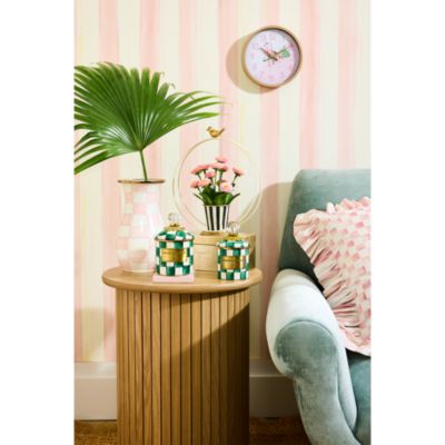 Emerald Check Mini Canister