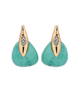 Ettika - Turquoise Solstice Turquoise & Cubic Zirconia Drop Earrings