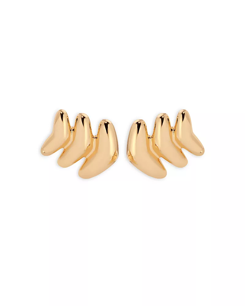 Ettika Metal Moderna Stud Earrings
