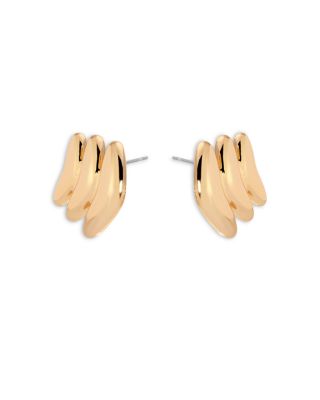Metal Moderna Stud Earrings