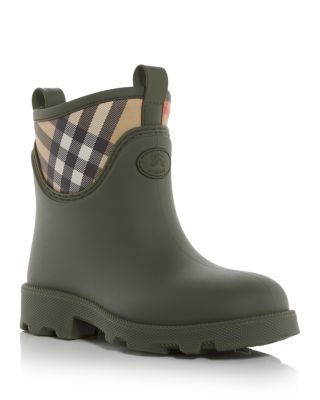 Burberry Women&#39;s Marsh Stamp Check Rain Booties