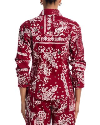 Military Twill Scrunched Sleeve Cayenne Jacket