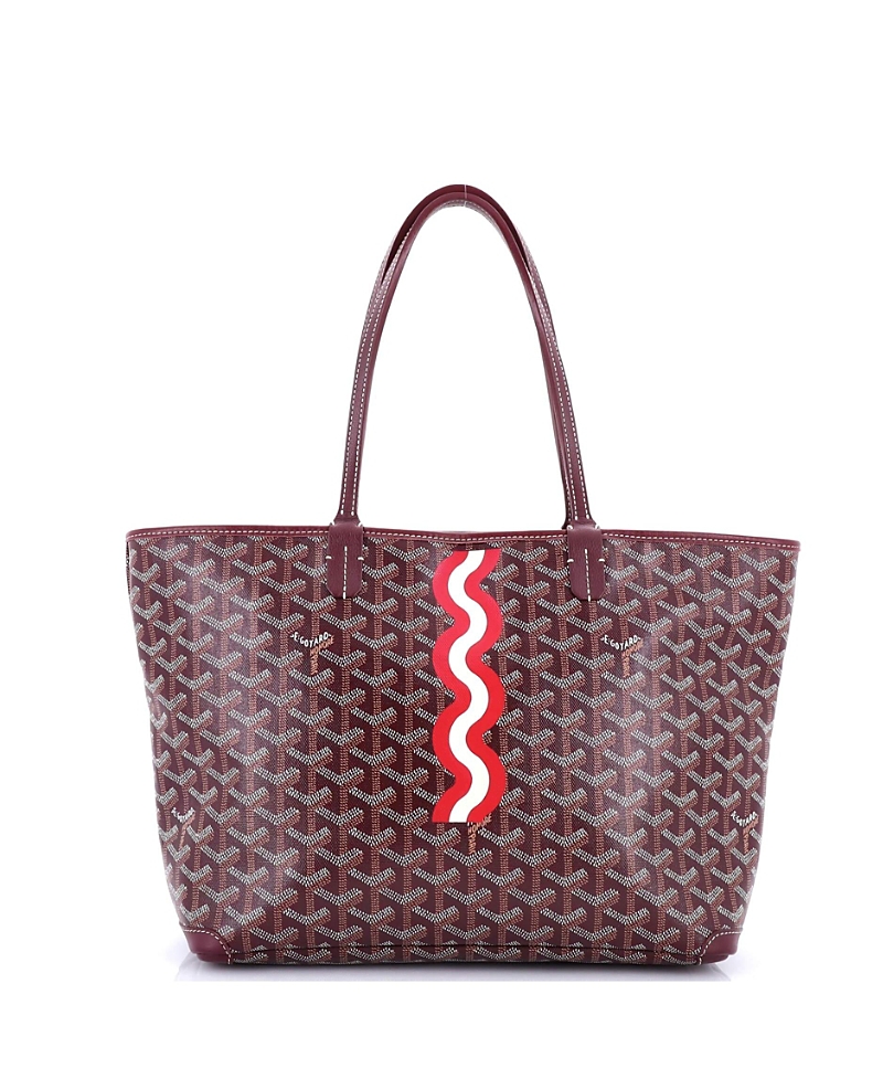 Pre-owned Pre-owned Goyard Goyard Pm Artois Tote Printed Coated Canvas