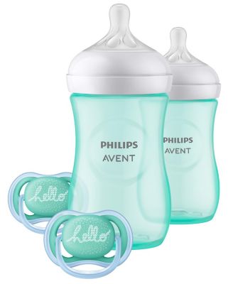 Philips Avent - Natural Baby Bottle with Natural Response Nipple Teal Baby Gift Set