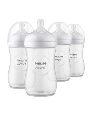 Philips Avent - Natural Baby Bottle with Natural Response Nipple, 9oz, 4 pack