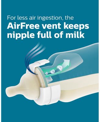 Anti-colic Baby Bottle with AirFree Vent, 9oz, 4 Pack