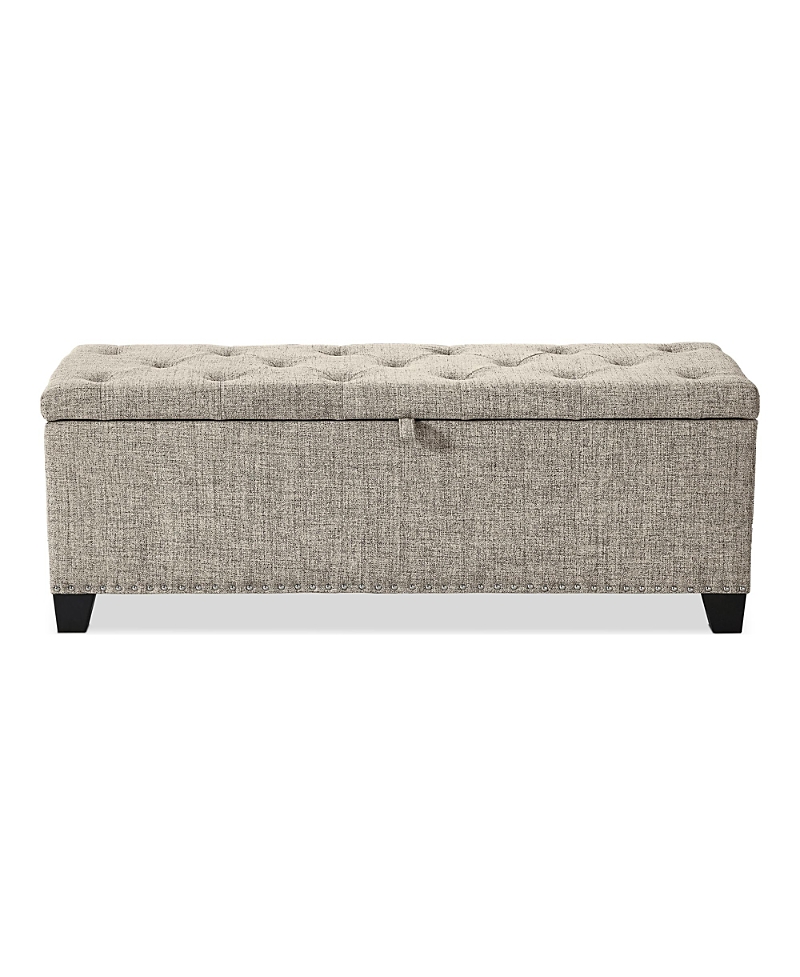 Furniture Of America Meryl Tufted Storage Bench In Gray