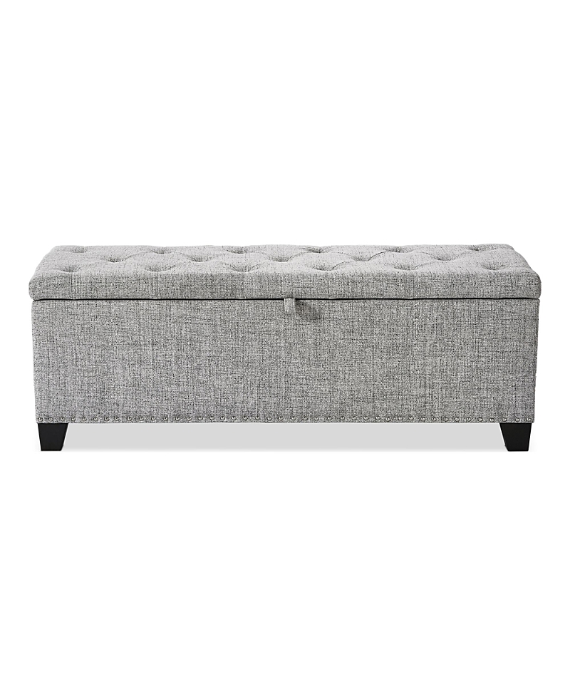 Furniture Of America Meryl Tufted Storage Bench In Gray