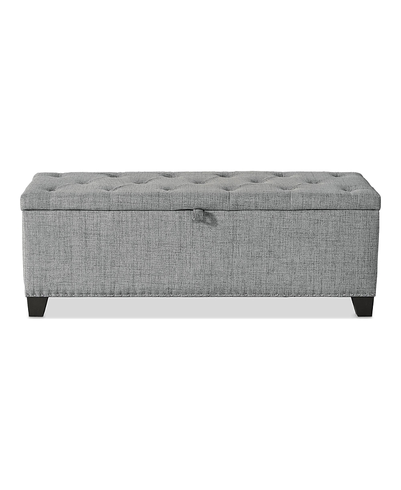 Furniture Of America Meryl Tufted Storage Bench In Gray