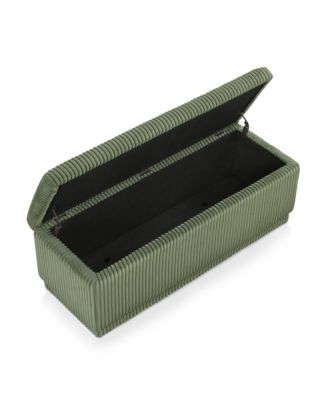 Lyla Chenille Rectangle Storage Bench