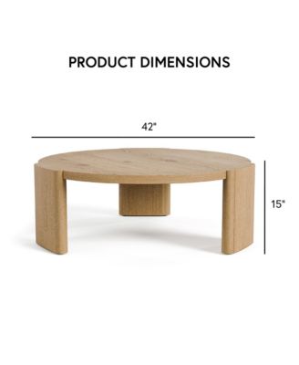 Minst Wood Round Coffee Table
