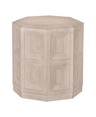  Flonnin Hexagon End Table with Coffer Panels