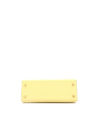 Kelly 25 Handbag Yellow Epsom with Gold Hardware