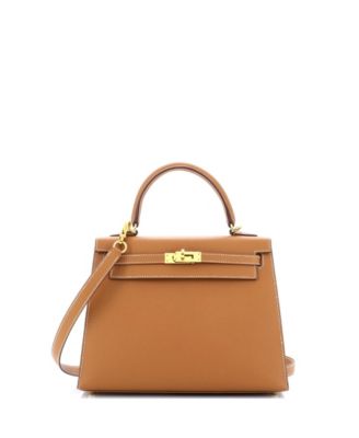 Pre-Owned HERMÈS - Kelly 25 Handbag Brown Epsom with Gold Hardware