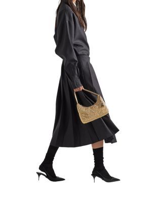 Re-Edition Satin Mini-Bag with Crystals