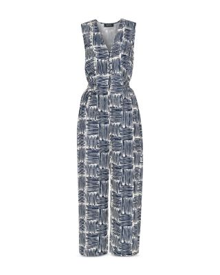 Hatched Squares Jumpsuit