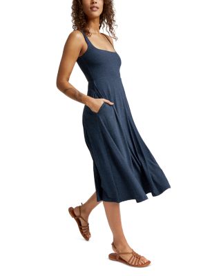 Featherweight At The Ready Square Neck Dress