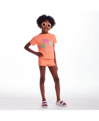 Girls' Tropical Charm Short Sleeve Rashguard Set - Little Kid, Big Kid