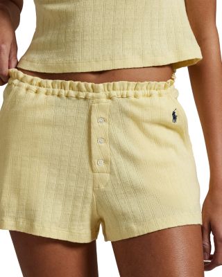 Gathered Waist Boxer Pajama Set