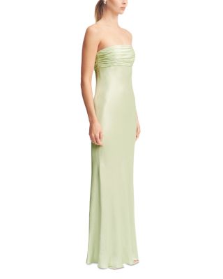 La Lune Strapless Ruched Bodice Gown