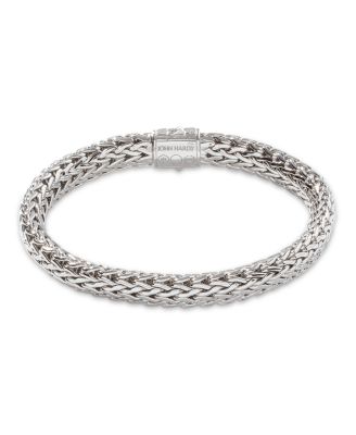  Sterling Silver Icon Bracelet with Pav&eacute; Black Sapphire, 7.5mm