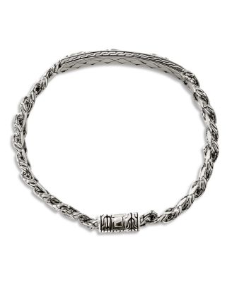 Sterling Silver Legends Naga Dragon Plate Curb Link Bracelet