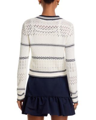 Crochet Pointelle Cardigan - Exclusive