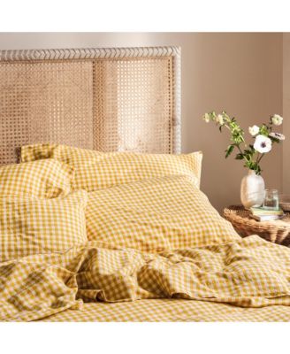 Gingham Linen Blend Pillowcase Pair