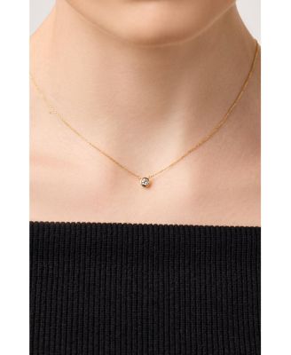 Gold Medium Lab Grown Diamond Necklace