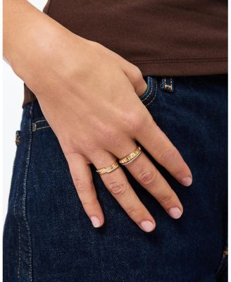 Solid Yellow Gold - Triple Lab Grown Diamond Elevate Ring