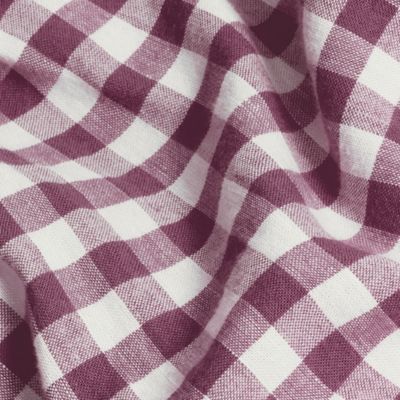 Gingham Linen Fitted Sheet