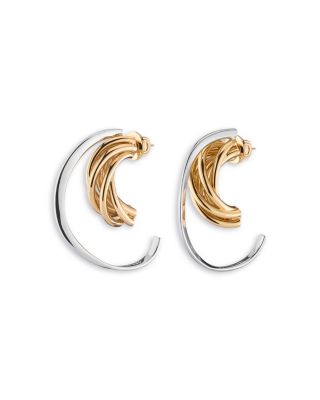 DEMARSON - Chelsea Two Tone Hoop Earrings