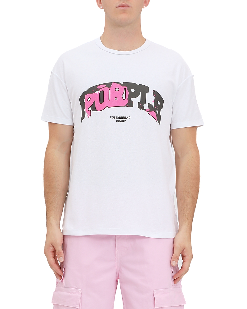 Purple Brand Inside Outside Out Graphic Logo Tee