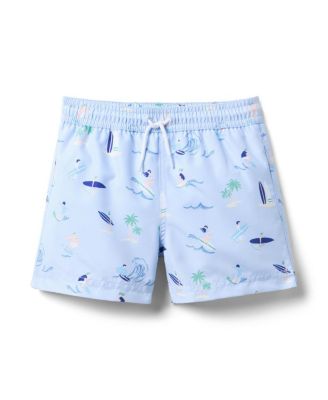 Janie and Jack - Boys' Recycled Surfer Swim Trunk - Little Kid, Big Kid