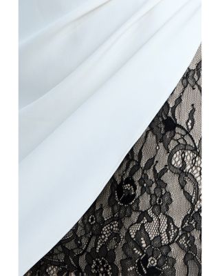 Strapless Lace Inset Dress