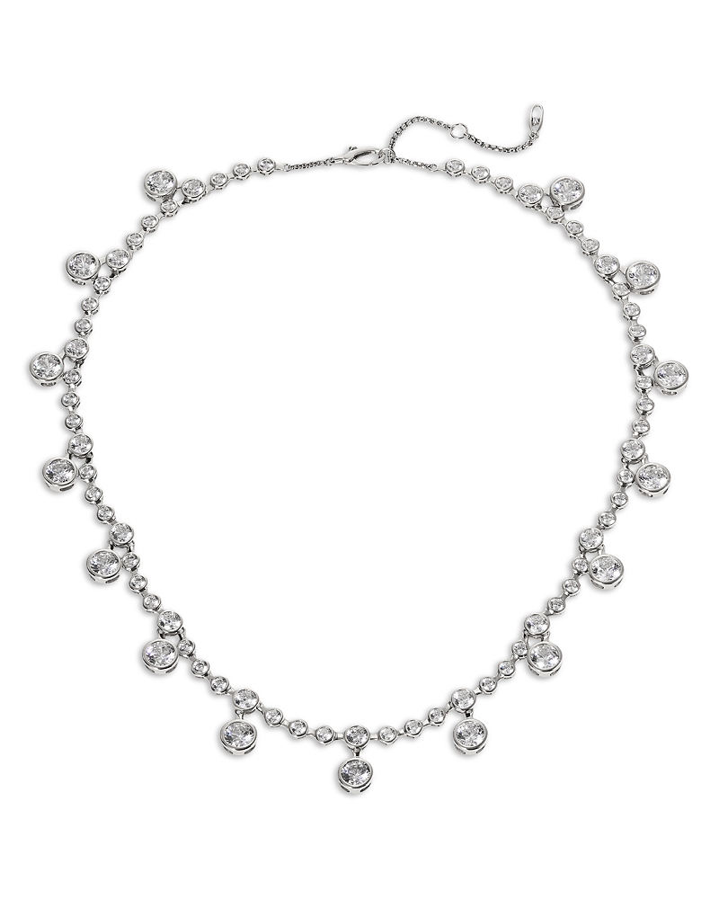 Nadri Bklyn Cubic Zirconia Bezel Collar Necklace, 16