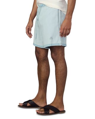 Reversed Loose Fit Chambray Shorts