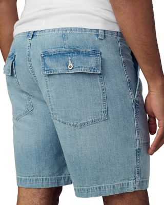 Utilitarian Regular Fit Chambray Shorts 