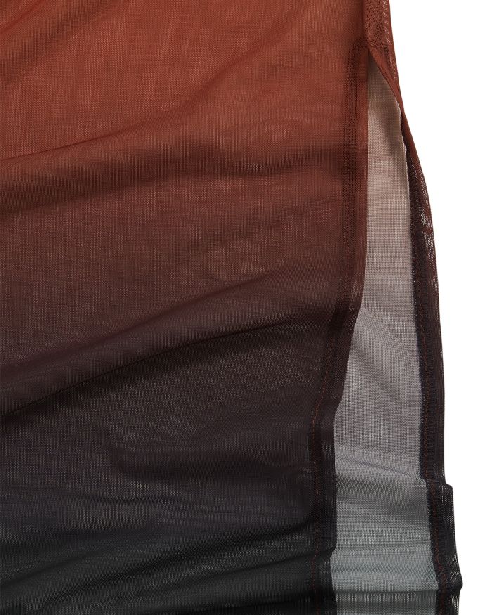 Sienna Long Sleeved Ombré Mesh Dress