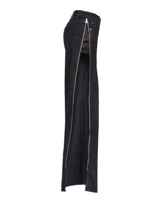 Wanda Wide Leg Jeans in Limo Black