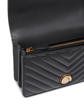 Love One Mini Black Quilted Leather Crossbody Bag