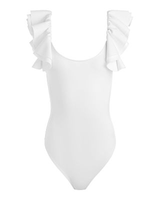 Tawny Ruffle Sleeve Bodysuit