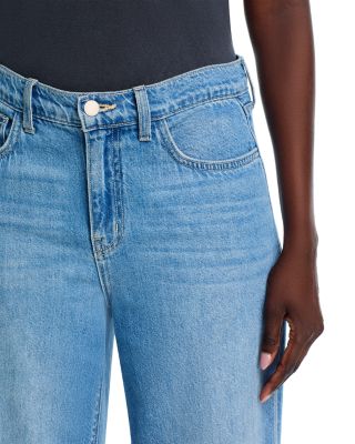 Alicent High Rise Sneaker Wide Leg Jeans in Caster