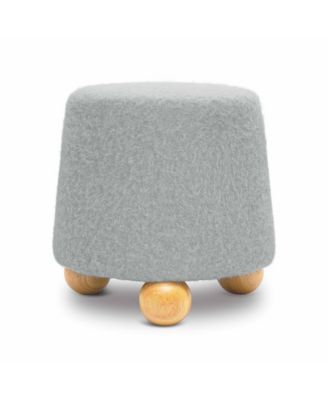Jaine Loose Faux-Mohair Ottoman