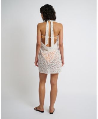 Burnout Cowl Mini Dress