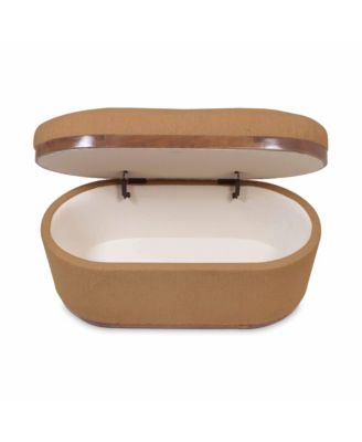 Olivier Oval Storage Ottoman